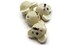 4 Porcelain Mouse Head Creamy Yellow Porcelain Glass Animal Beads